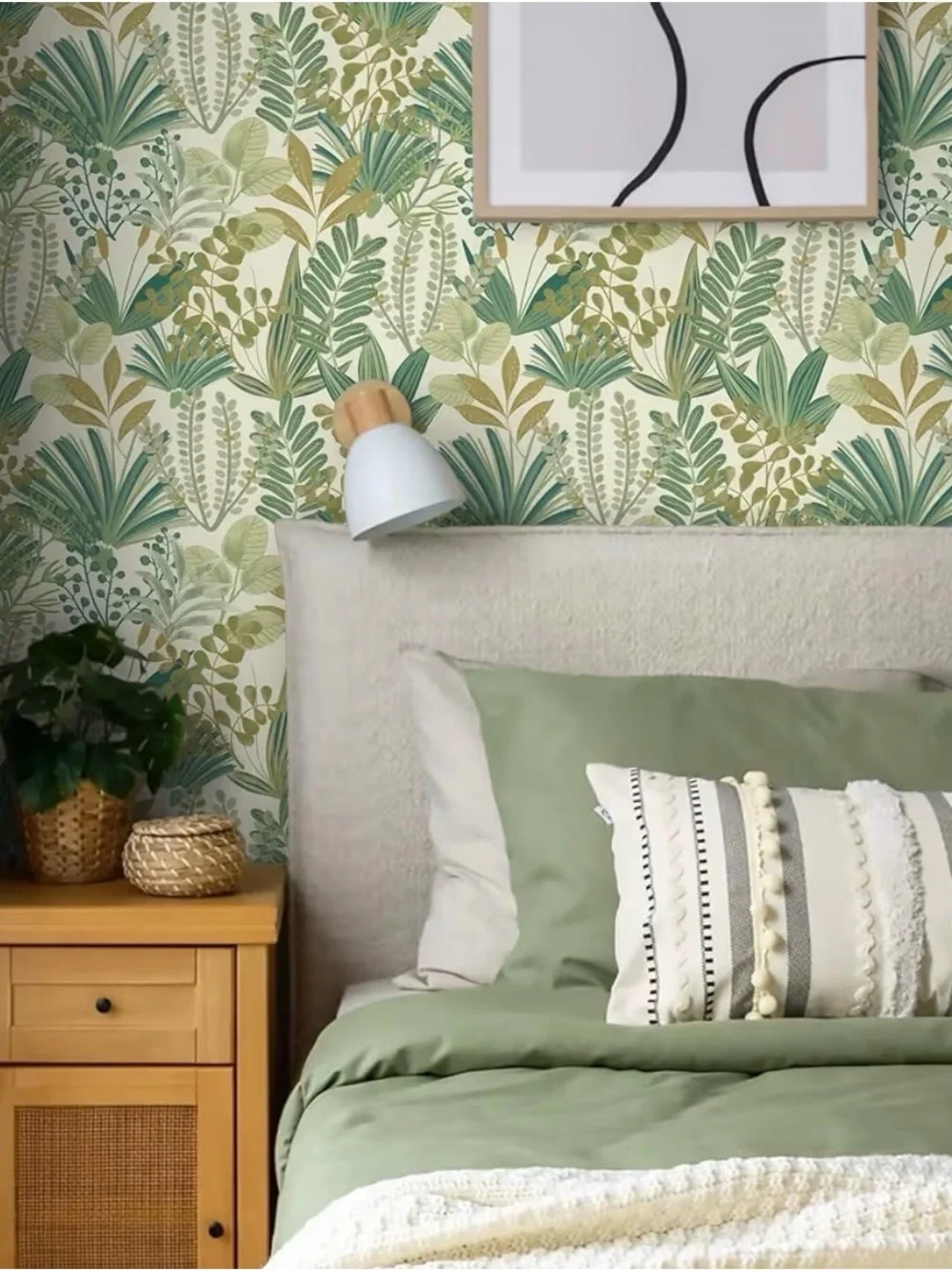 NWT- 8 RollsGreen Peel and Stick Wallpaper